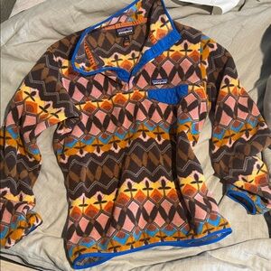 Patagonia Colorful Geometric Fleece Pullover